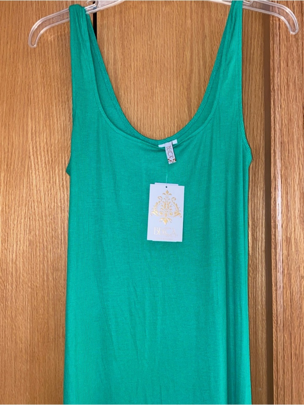 BECCA by Rebecca Virtue Mykonos Maxi Dress Swim Cover-Up Women's Size S Green